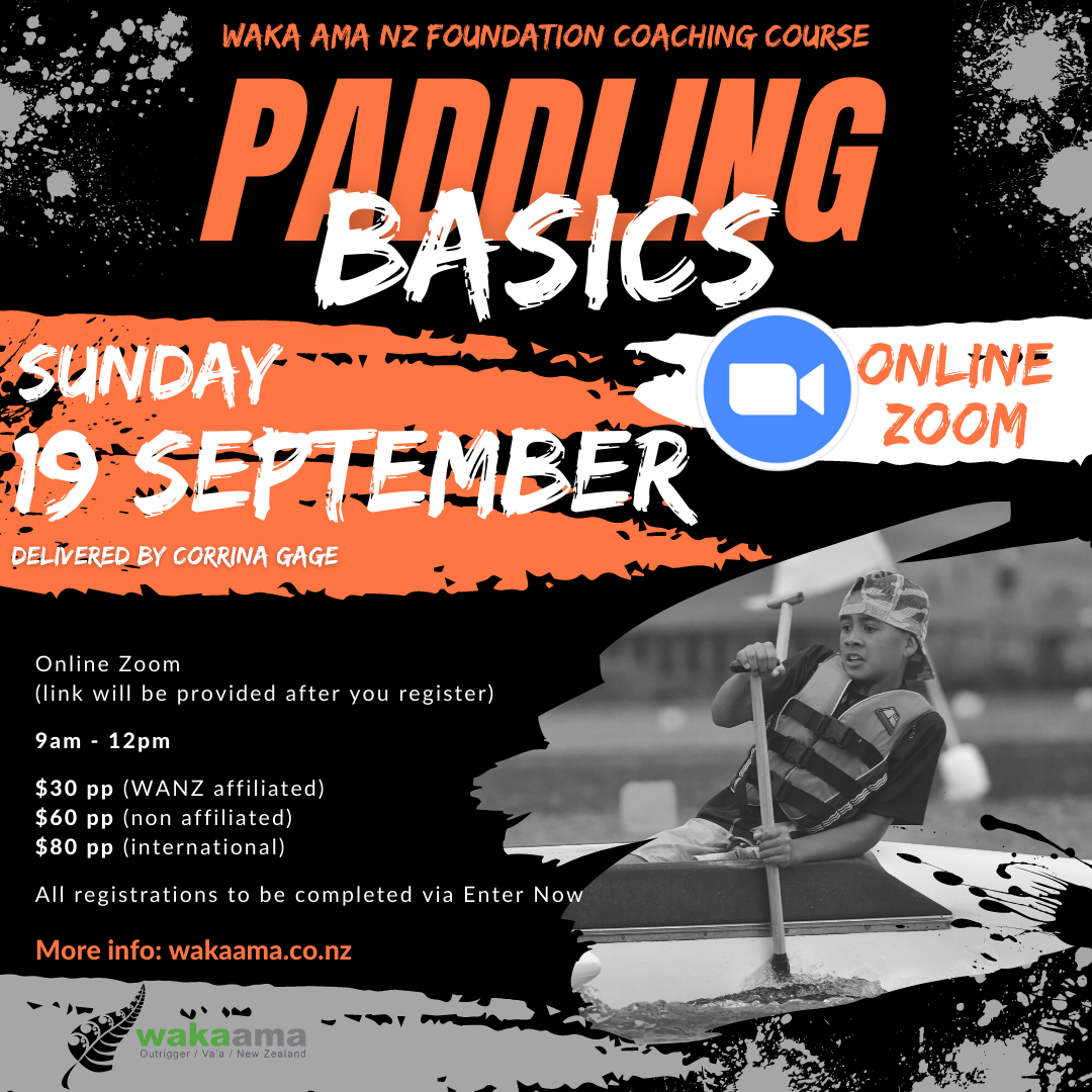 Enter now! Foundation Coaching - Paddling Basics (Online Zoom)